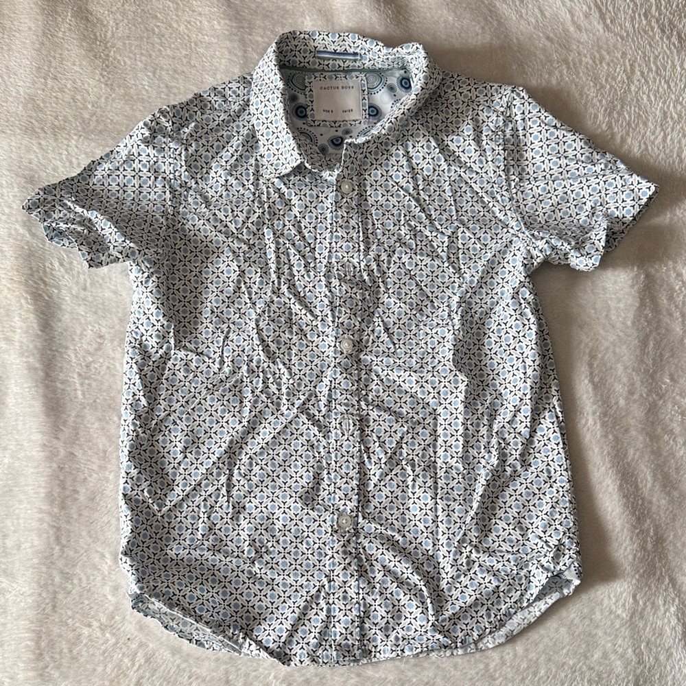 Cactus Boys short sleeve shirt (size 8)